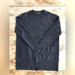 J. Crew Charcoal Gray 100% Wool Cardigan Small